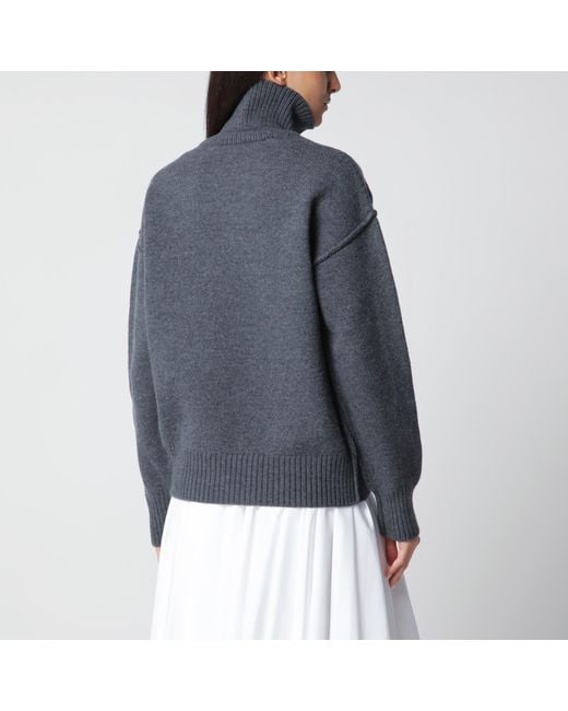 AMI Blue Ami De Coeur Sweater
