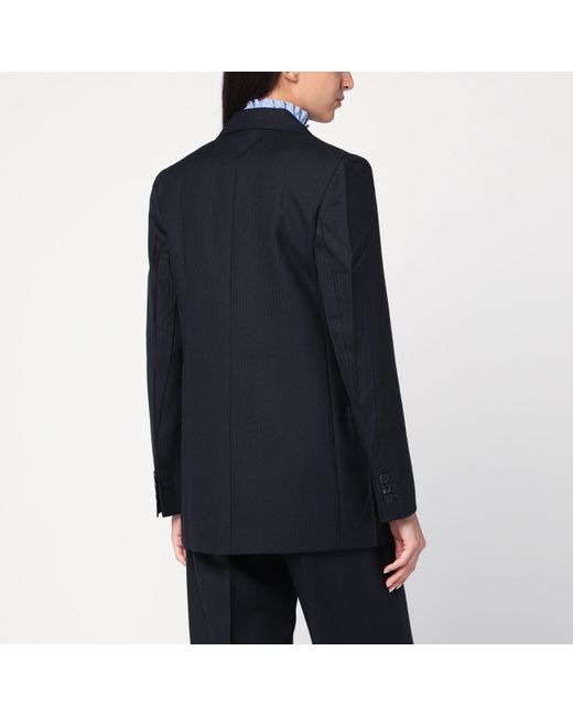 Prada Blue Single-Breasted Jacket