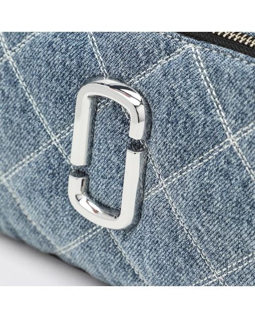 Marc Jacobs Blue Pochette Snapshot Aus Gestepptem Denim