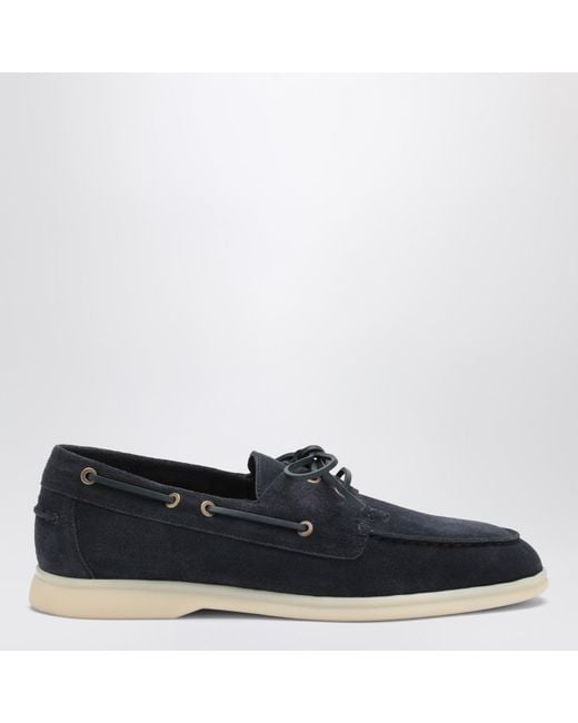 Loro Piana Blue Mocassini Sea-Sail Walk for men