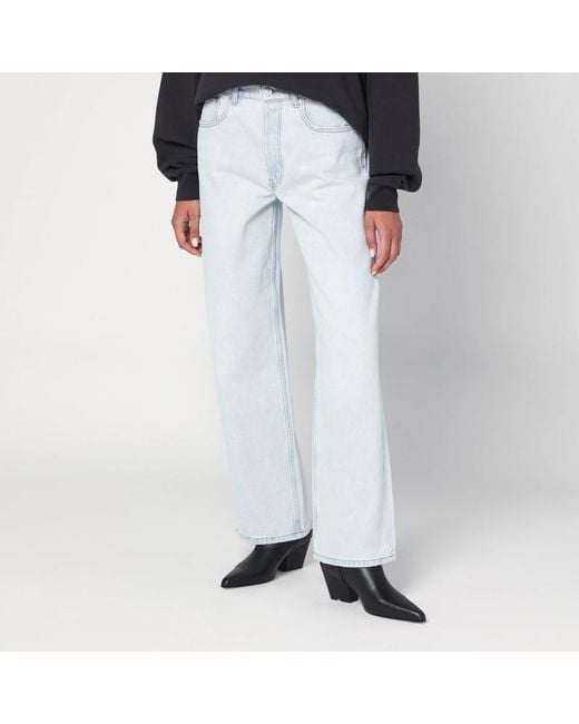 Anine Bing White Hellblaue Jeans Aus Bio-Denim