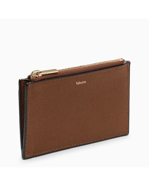 Valextra Brown Chocolate-coloured Leather Wallet for men