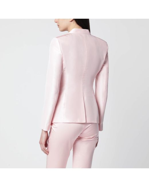 Gucci Pink Silk Faille Jacket
