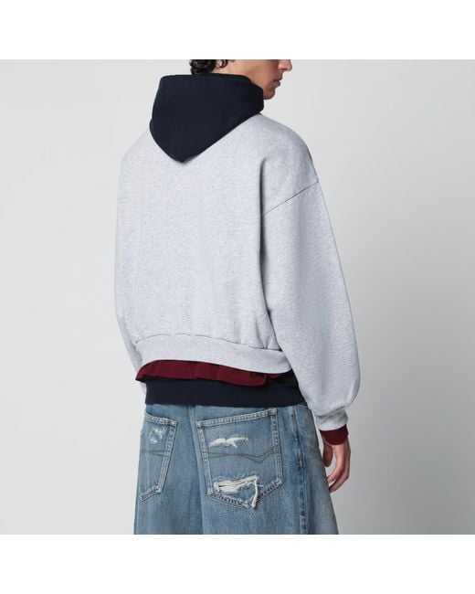 Balenciaga White Layered Hoodie for men