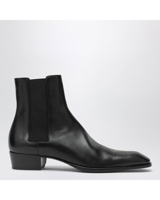 Saint Laurent Black Stanton Chelsea Boots for men