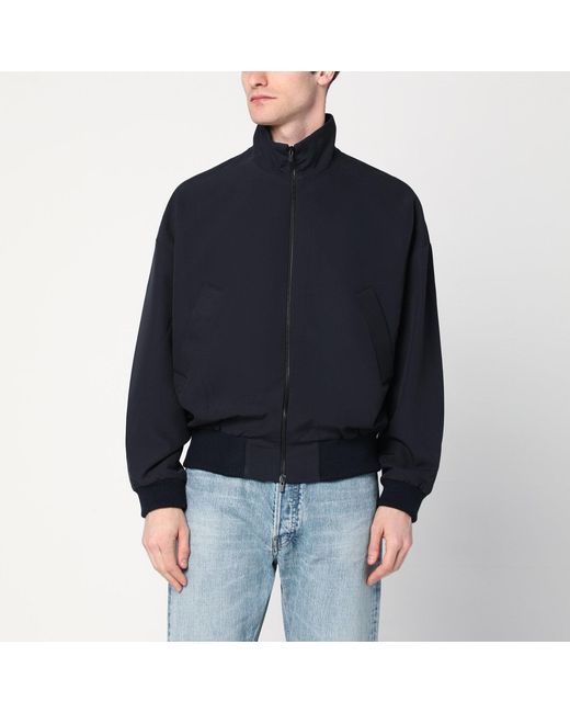 Fear Of God Blue Navy Wool Jacket With Zip for men
