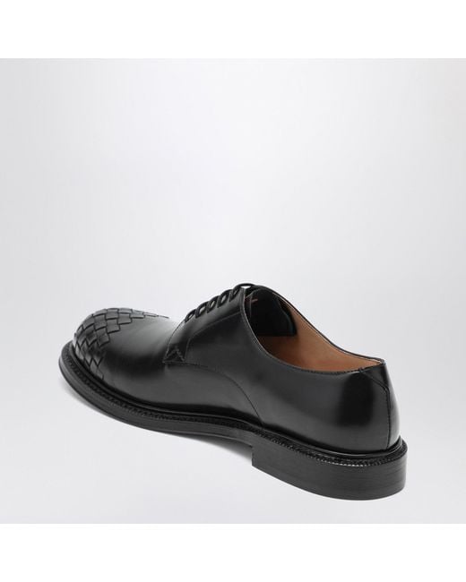 Bottega Veneta Black James Lace-Up Shoes for men