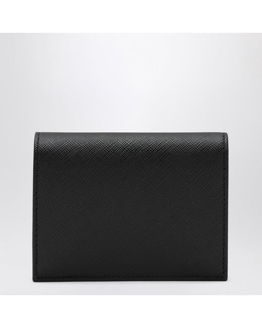 Prada Black Saffiano Leather Small Wallet