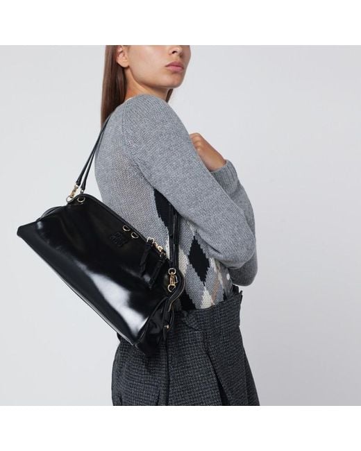 Miu Miu Black Glossy Leather Bag