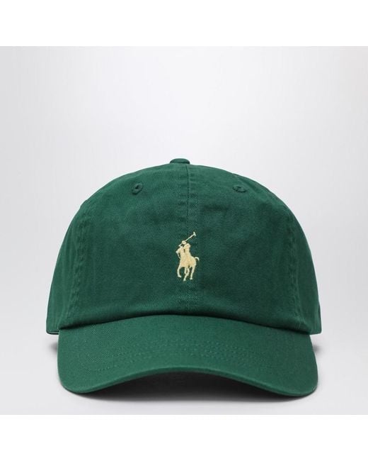 Polo Ralph Lauren Green Forest Baseball Cap With Logo for men