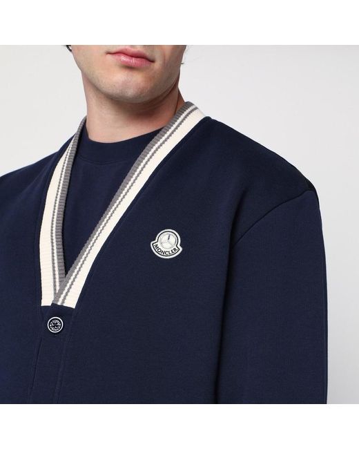 Felpa in cotone e nylon di MONCLER X MERCEDES-BENZ in Blue da Uomo