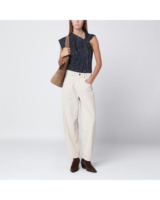 Isabel Marant Blue Top "Nayda"