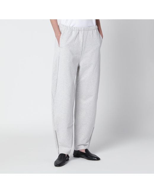 Cordera White Cotton Jogging Trousers