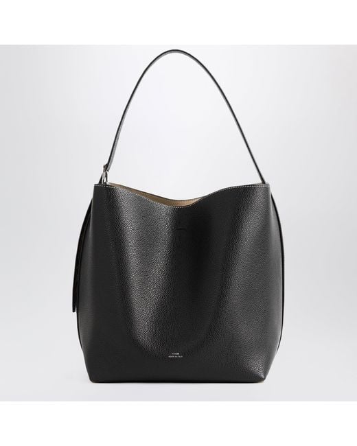 Totême Black Medium Tote Bag