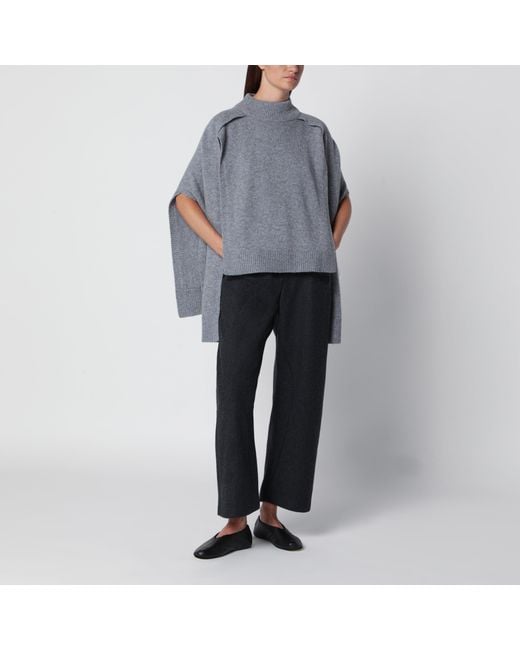 Source Unknown Gray Noa Grauer Pullover Mit Ärmeln