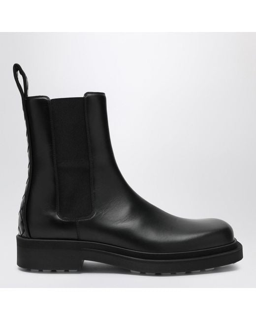 Bottega Veneta Black Ben Chelsea Boots for men