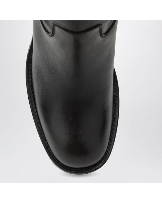 Chloé Black Dakota Knee-High Biker Boots