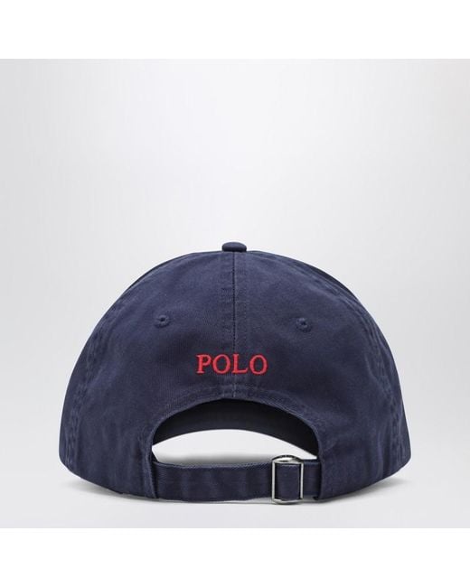 Polo Ralph Lauren Marineblaue Baseballkappe Mit Logo in Blue für Herren