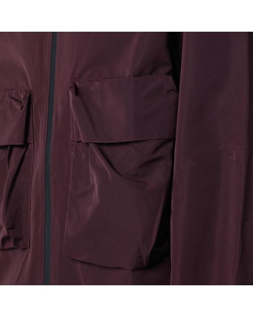 Purple Mountain Observatory Purple Wine-Coloured Zip Jacket for men