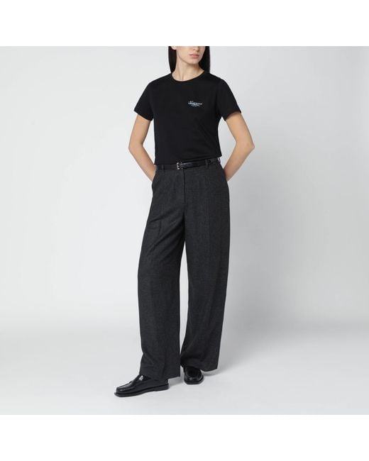 Givenchy Black T-Shirt With Stamp Print