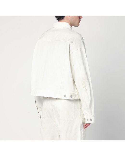 Entire studios White Ivory Denim Jacket for men