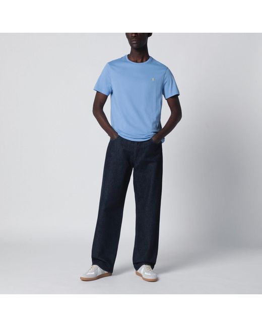 Polo Ralph Lauren Blue Cotton Custom Slim-Fit T-Shirt for men