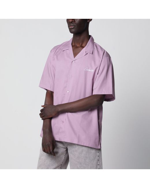 Carhartt Purple S/S Delray Short-Sleeve Shirt for men