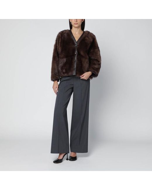 Cardigan En Shearling Loewe en coloris Black