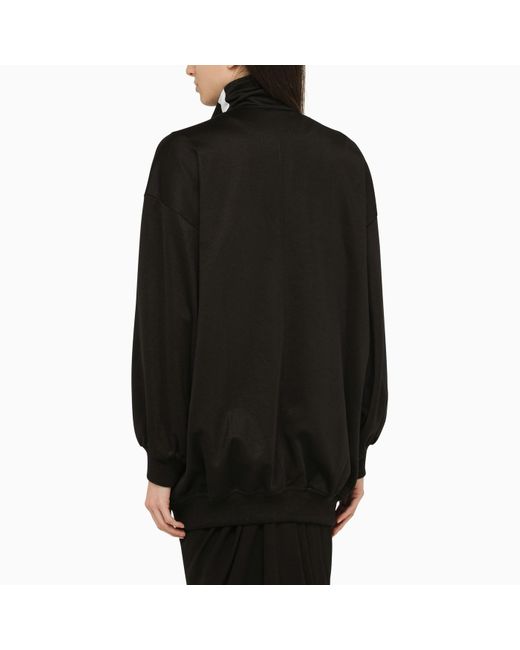 Isabel Marant Black Cotton Blend Zip Sweatshirt