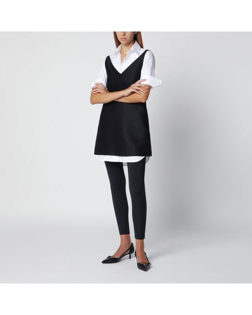 Balenciaga Black Hybrid Chemisier Mini Dress