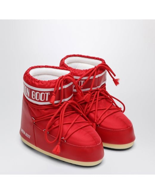 Moon Boot Red Icon Low Boot