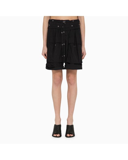 Isabel Marant Black Nylon-blend Shorts