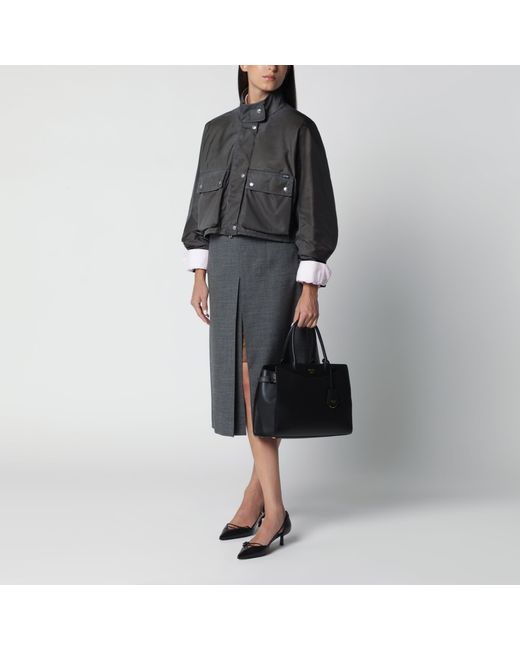 Prada Black Lead Re-Nylon Washed Jacket