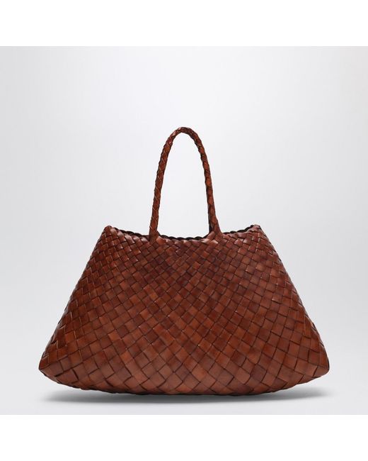 Dragon Diffusion Brown Santa Croce Small Bag Light