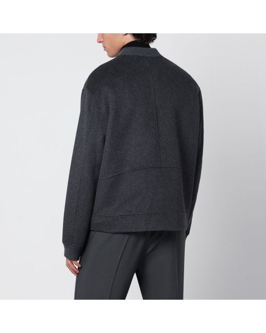 Bomber di Soft Goat in Black da Uomo