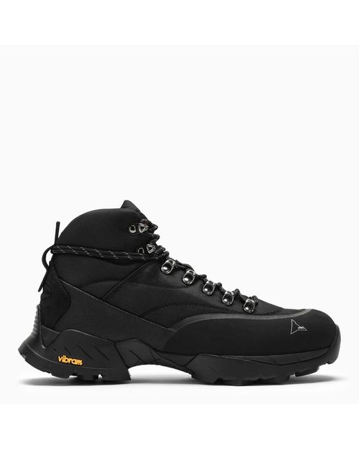 Roa Black Lace-Up Boot for men