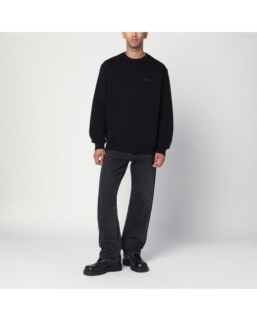 Givenchy Black Crew Neck Cotton Sweatshirt for men