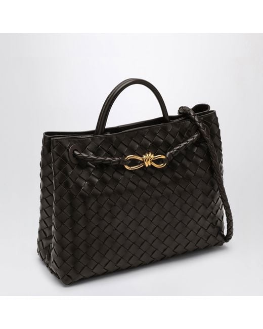 Bottega Veneta Black Andiamo Medium Bag
