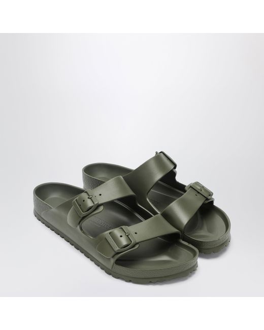 Birkenstock Green Khaki Arizona Eva Slides By for men