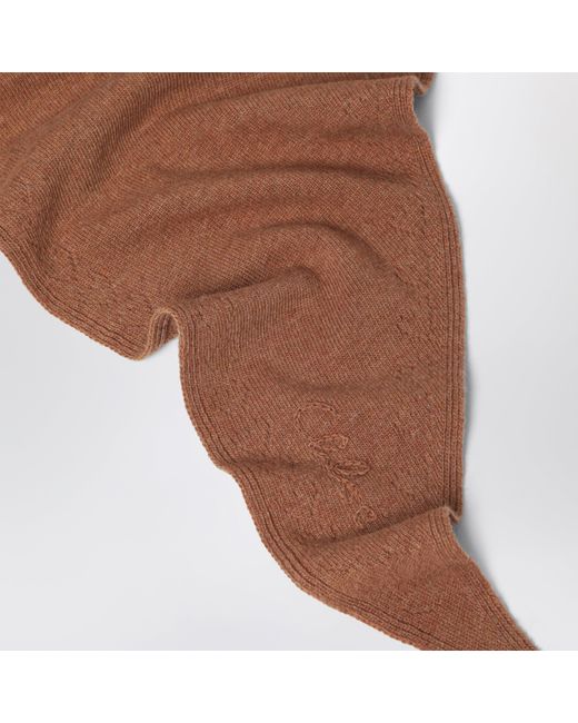 Sciarpa Triangolare Iconic Cammello di Chloé in Brown