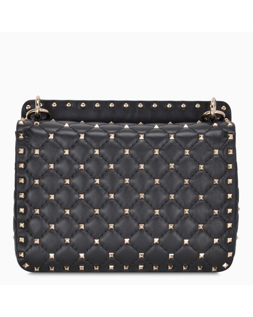 Valentino Garavani Rockstud Spike Quilted Leather Large Shoulder Bag in