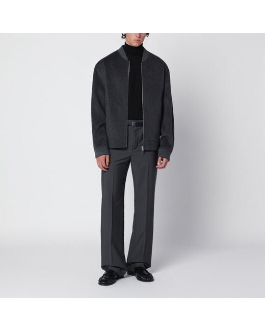 Bomber di Soft Goat in Black da Uomo