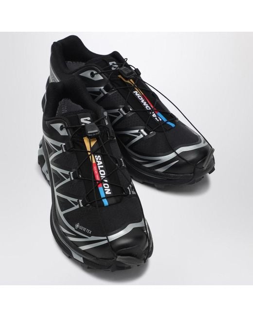 Salomon Flacher Sneaker Xt-6 Schwarz/Silber in Black für Herren