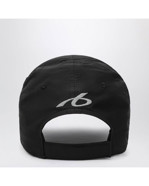 Balenciaga Black Techwear Cap With Reflective Detailing for men