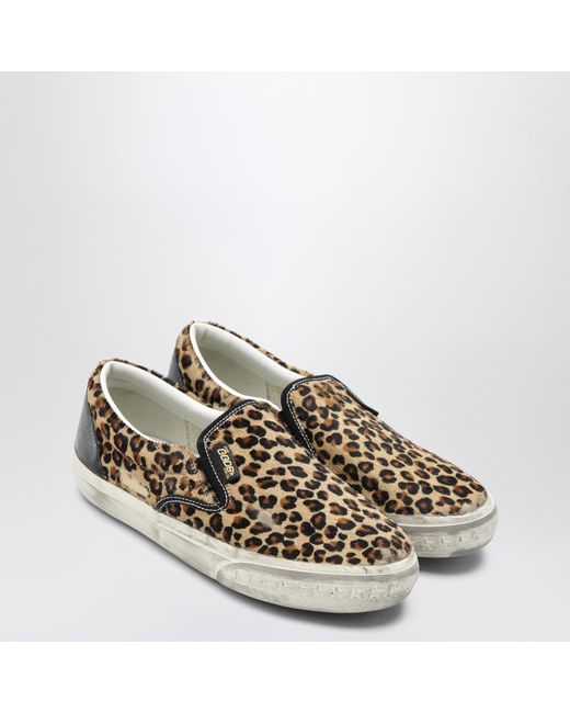 Golden Goose Deluxe Brand Black Vce Penstar Sneakers Mit Leopardenmuster
