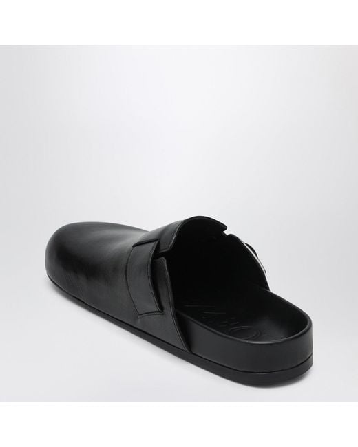 Loewe Black Ciabatte E Zoccoli Ease Uomo Pelle Nero