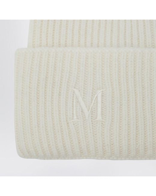 Max Mara White Cashmere Beanie