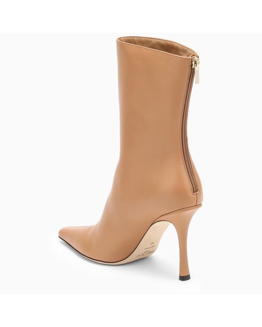 Jimmy Choo Brown Biscuit Agathe Ankle Boot 100