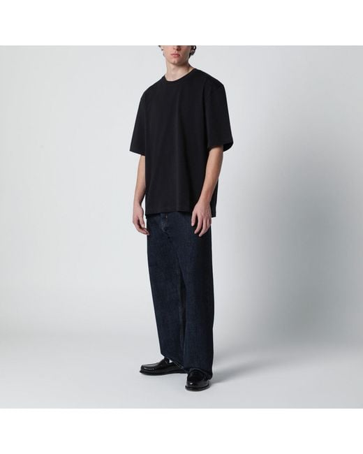 Studio Nicholson Black Lay T-Shirt Boxy Fit for men