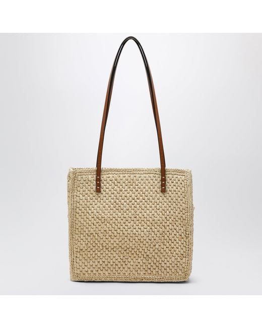 Manebí Metallic Raffia Tote Bag